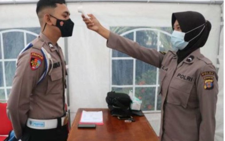 Polda Kaltim Perketat Penerapan Prokes Kepada Personel