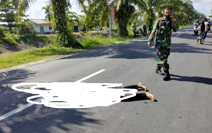 Korban Tergeletak Dijalan 