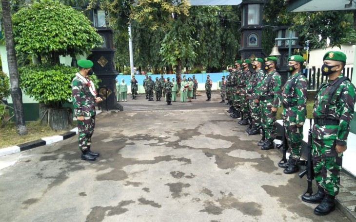 Komandan Korem 073/Makutarama, Kolonel Arm Putranto Gatot Sri Handoyo, S.Sos, M.M.,memberikan  pengarahan di Kodim 0719/Jepara