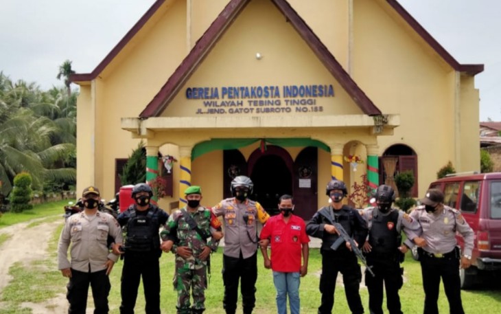 Sinergitas TNI-Polri Dalam Rangka Patroli Skala Besar di Tebing Tinggi