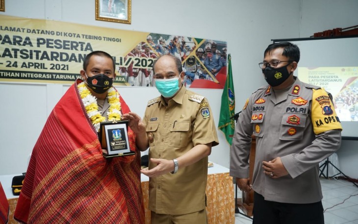 Taruna Peserta Latsitardanus Diterima Walikota Tebing Tinggi
