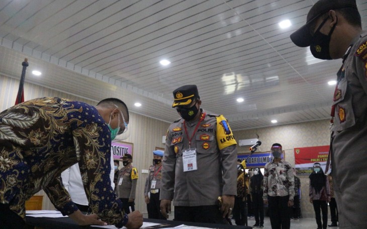170 Casis Ikuti Rekrutmen Seleksi Anggota Polri Tahun 2021 Lewat Zoom Meeting