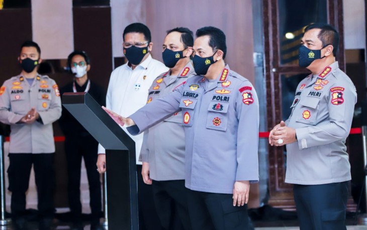 Kapolri Jenderal Polisi Listyo Sigit Prabowo  Melaunching  SP2HP Online