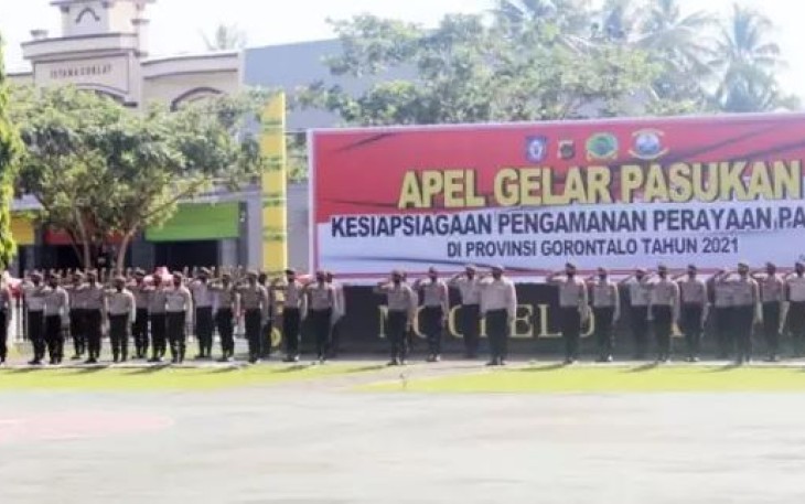 Polda Gorontalo Kerahkan 600 Personel Untuk Pengamanan Perayaan Paskah