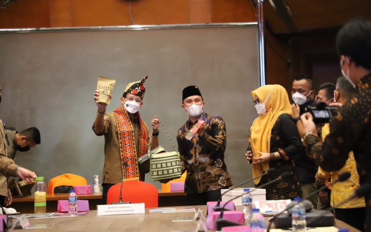 Bupati Lambar Gelar Audensi Dengan Menteri Periwisata dan Ekonomi Kreatif
