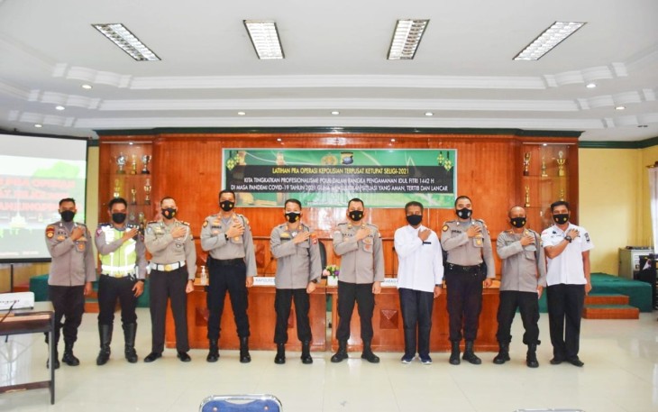 Kapolres Tanjungpinang AKBP Fernando SH SIK Pimpin Lat Pra Operasi Ketupat Seligi 2021