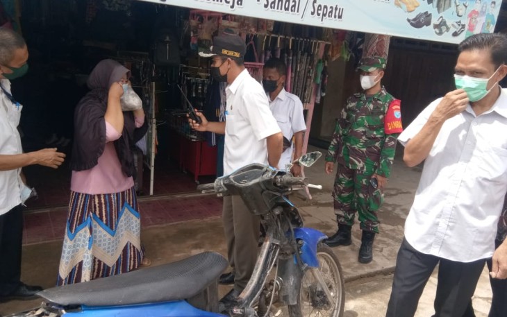 Koramil 1201-09 Sengah Temila Aktif Menyerukan Penegakan Protokol Kesehatan