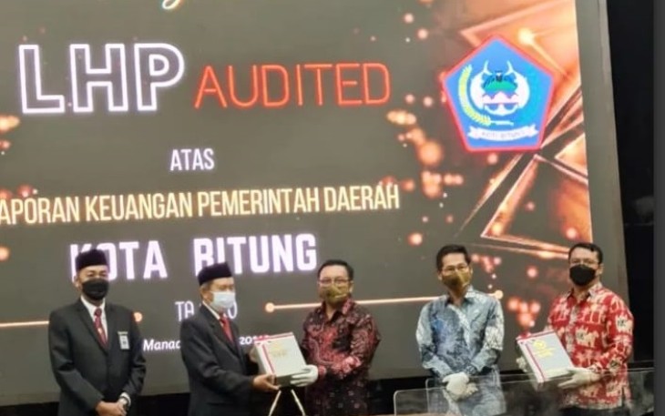 Dibawah Kepemimpinan Maurits-Hengky Pemkot Bitung Terima WTP yang Ke-10