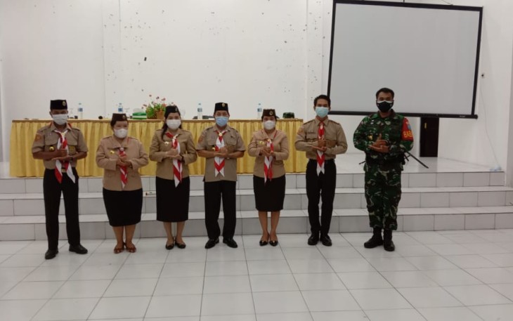 Babinsa Koramil 1016-03/Sepang Hadiri Pelantikan Mabiran dan Kwaran Pramuka