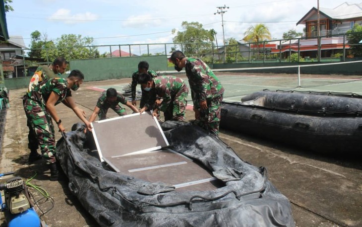 Antisipasi Bencana Banjir, Babinsa Kodim 1203/Ktp Terima Pembekalan Penggunaan LCR