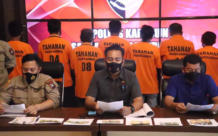 Polres Karimun Berhasil Amankan 10 Orang Dalam Operasi  Premanisme dan Saber Pungli