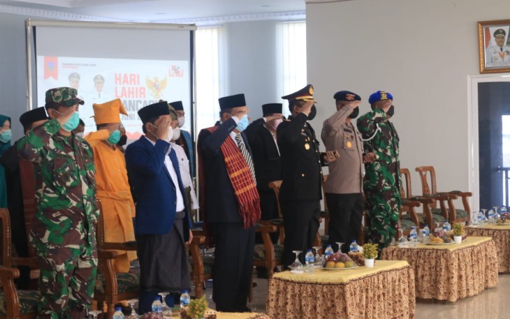 Kapolres Tebing Tinggi Peringati Hari Lahir Pancasila Secara Virtual