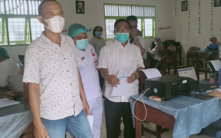 Vaksinasi Tahap I Dilaksanakan di SMK N I Sipispis