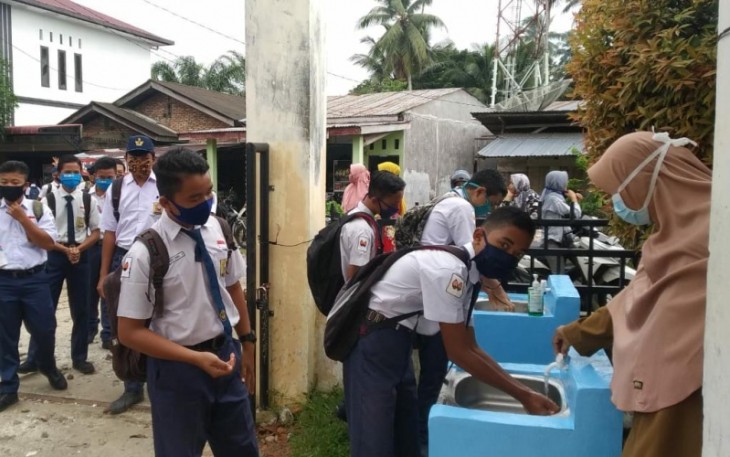 Siswa salah satu sekolah dalam Kabupaten Aceh Singkil