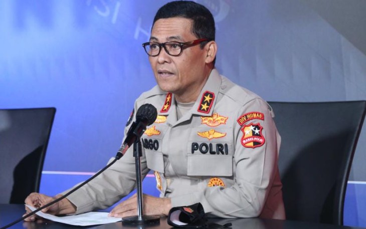 Kadiv Humas Polri Irjen Pol Argo Yuwono saat memberikan keterangan kepada media tentang  kunjungan kerja Panglima dan Kapolri ke Madiun dan Bangkala Jumat (18/6/2021)