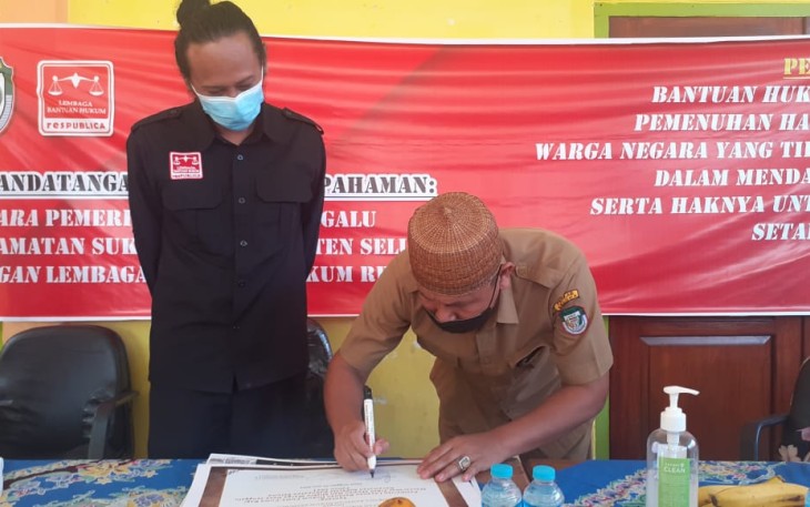Pemdes Jenggalu dan LBH RESPUBLICA Teken MOU Kerjasama Bantuan Hukum Secara Gratis Untuk Masyarakat