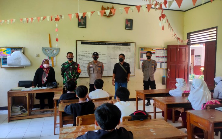 Kapolsek Cisompet Giat Monitoring PTMT Tingkat Sekolah Dasar
