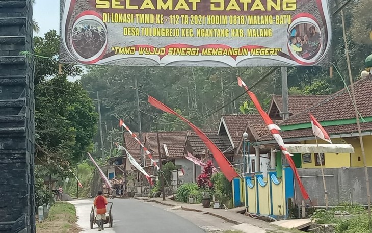 Umbul-umbul Semangat TMMD 112 Kodim 0818