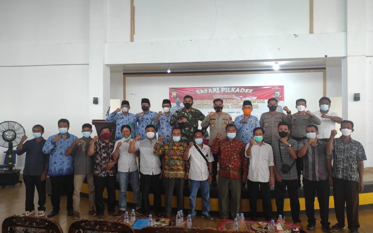 Safari Kamtibmas, Kapolres Kaur Ajak Cakades dan Panitia Sukseskan Pilkades Serentak