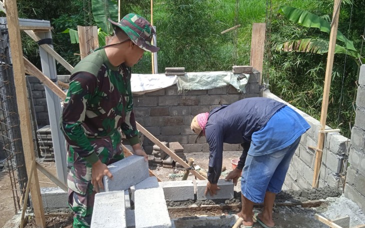 Kerjasama dan Gotong Royong di Tunjukkan Pada TMMD 112