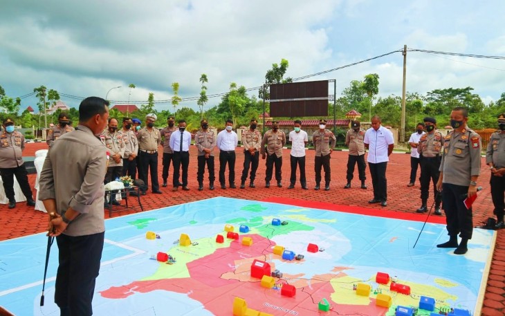 Siap Amankan Travel Bubble, Polres Bintan Gelar Tfg