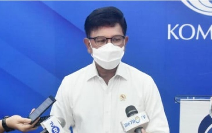Menteri Komunikasi dan Informatika Johnny G. Plate 