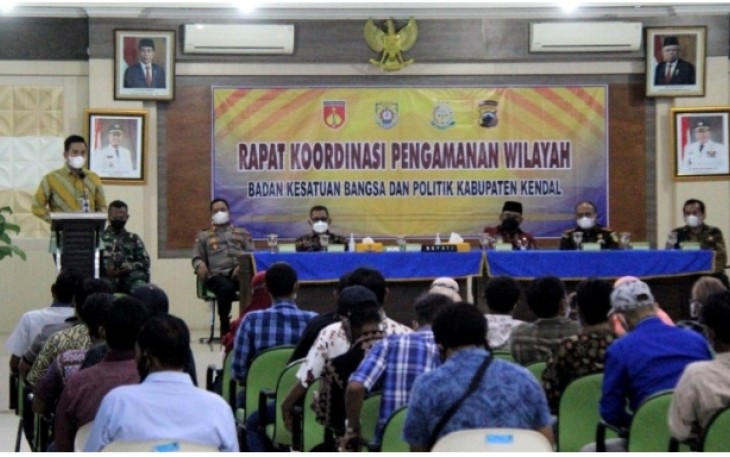 Bupati Kendal hadiri rakor pengamanan wilayah, Selasa 9/11/2021