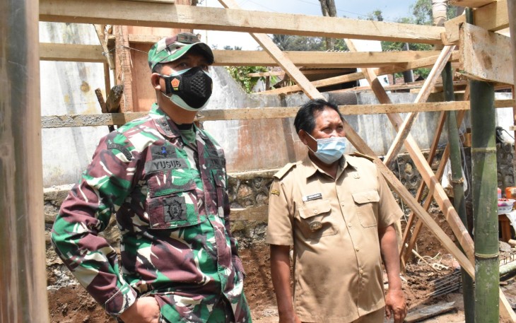 Dandim 0818 Cek Prosentase Sasaran TMMD 112