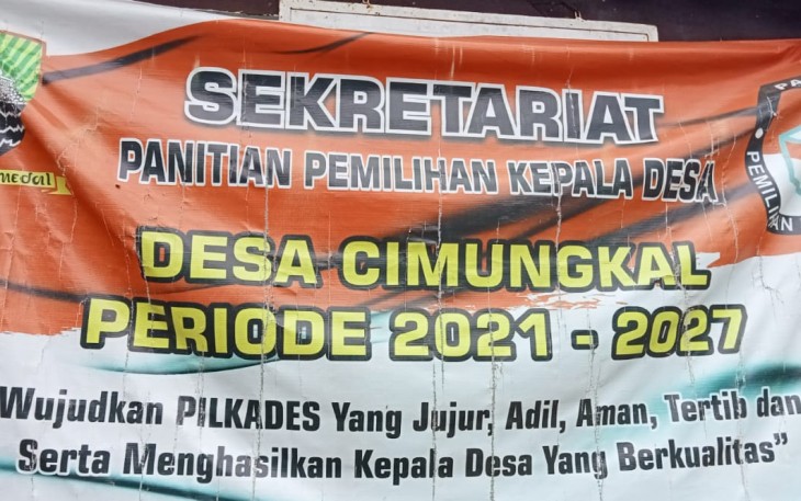 Pilkades Desa Cimungkal Priode 2021 - 2027 Telah Sukses Dilaksanakan
