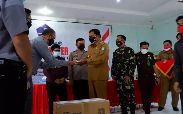 Kegiatan Penyerahan Bantuan Kegiatan TJSLP dihadiri Bupati Bengkulu Utara Ir H Mian