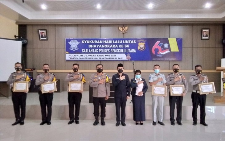 Wabup BU Hadiri Syukuran HUT Lalu Lintas Bhayangkara Ke-66