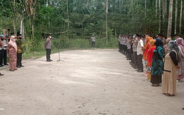 Kasat Reskrim Polres Pasaman Pimpin Apel Gabungan di Nagari Sundata