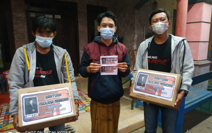 Peduli Warga Isoman di Malang Selatan, H.Gunawan Salurkan Bantuan