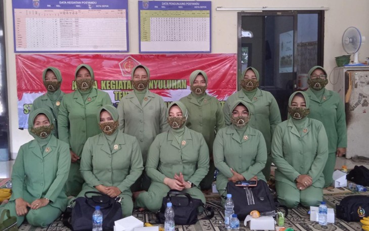 Posyandu Anggrek VI Bedahan Dapat Penyuluhan Program TMMD ke-112