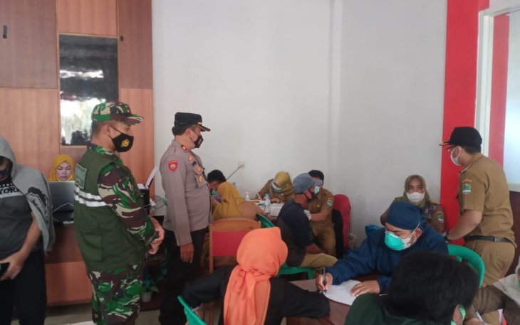 Polsek Malausma Bersama Koramil Monitoring Kegiatan Pastikan Berjalan Lancar