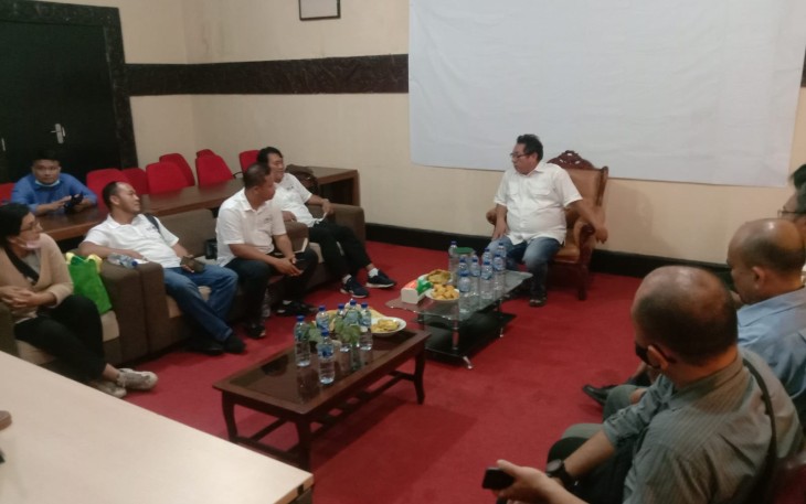 Baintelkam Mabes Polri saat Kunjungan ke SMSI Pusat