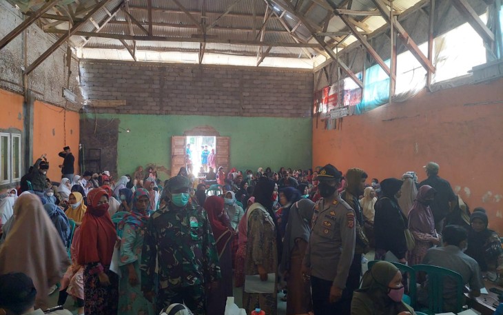 Kapolsek Singajaya Pastikan Antusias Peserta Vaksin Mencapai Target