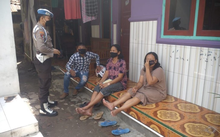 Polsek Kasokandel Berikan Imbauan Prokes Guna Cegah Penyebaran Covid-19