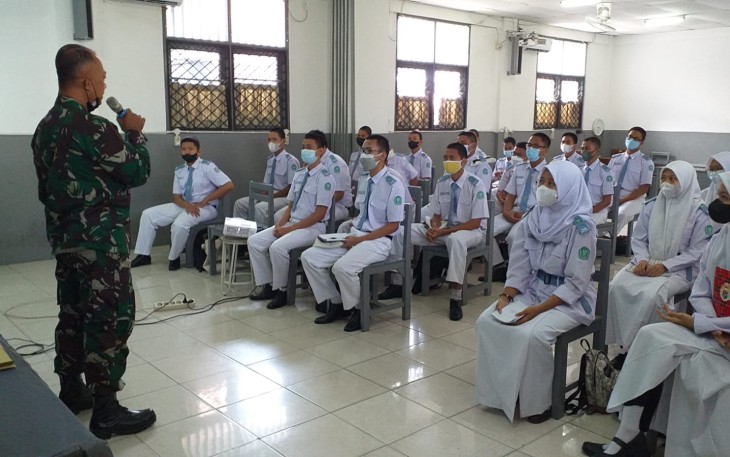  TMMD 112 Sasaran Non Fisik Penyuluhan Wasbang Direspon Positif Oleh Para Siswa 