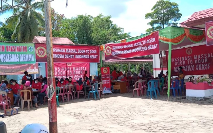 BIN Gelar Vaksinasi Massal Bersama Pemda Seluma Di Kecamatan Air Periukan