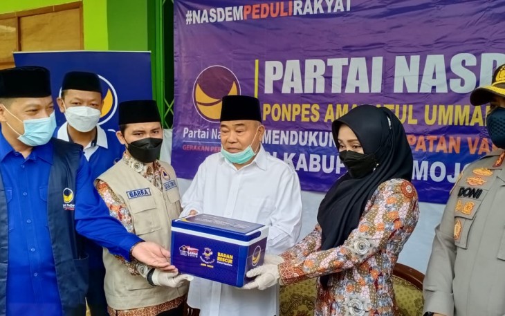 NasDem Mojokerto Gelar Vaksinasi Bagi Santri dan Pekerja