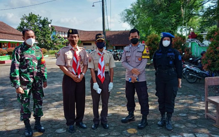 Anggota Polsek Boja hadiri Prestasi Siaga Kwaran 24.09 Boja.Sabtu 06/11/2021