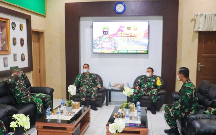 Tim Wasev Sterad Kunjungi Kodim 0315/Bintan Dalam Rangka Pengawasan dan Evaluasi TMMD Ke 111 TA. 2021
