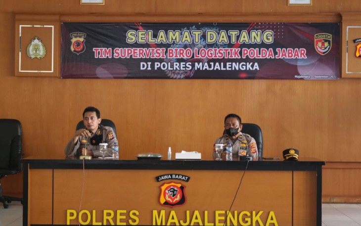 Biro Logistik Polda Jabar Laksanakan Supervisi Di Polres Majalengka