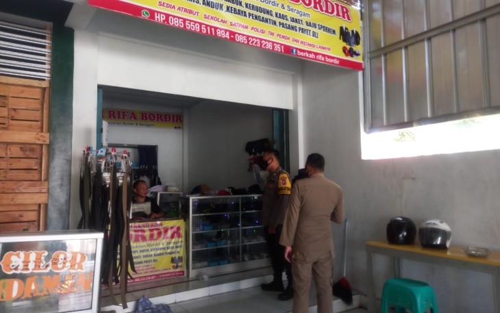 Polsek Kasokandel Berikan Himbauan Prokes, Guna Cegah Penyebaran Covid-19