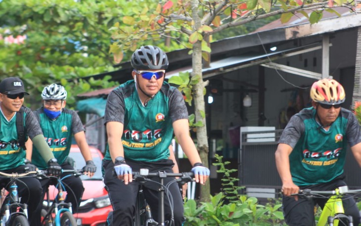 Dandim Palangka Raya Gowes Bersama Anggota