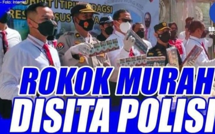 Penyelundupan Rokok Murah Digagalkan Polda Sumsel