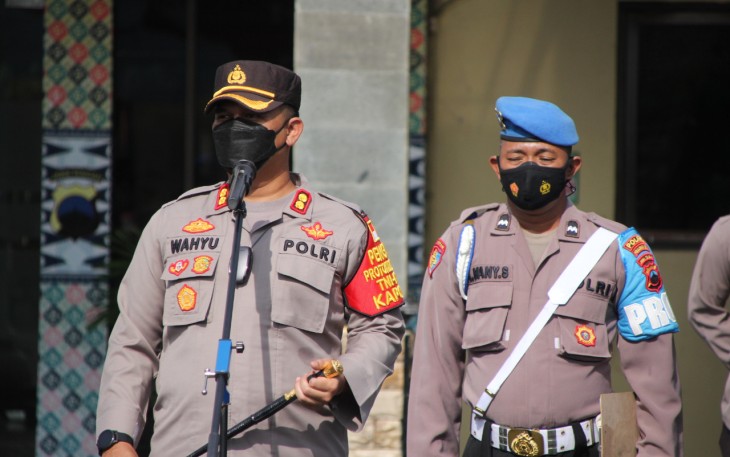 Kapolres Pekalongan Kota, Minta Jajarannya Antisipasi Peningkatan Kasus Covid-19 Jelang Libur Natal dan Tahun Baru