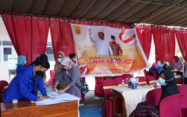 LSN Gandeng Gerindra Jatim Gelar 1000 Vaksin Dosis ke II