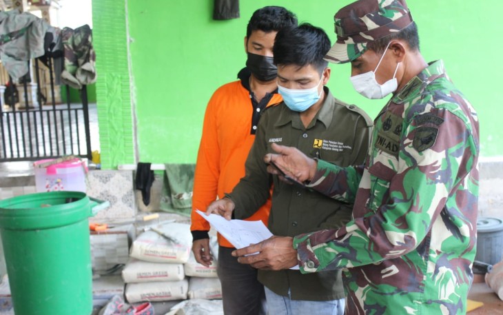 Dinas PU Gumas Evaluasi Perehaban Masjid Proyek TMMD Kodim Palangka Raya